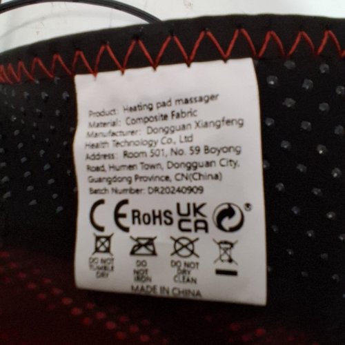 FAR INFRARED HEATED HIP WRAP PAD massager WITH USB adapter image 3