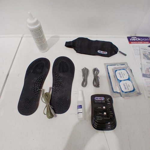 DR-HO'S NECK PAIN PRO ESSENTIAL NECK MASSAGER TENS THERAPY / EMS THERAPY + DR-HO'S PROPRIETARY AMP - OSFM - GREY image 5