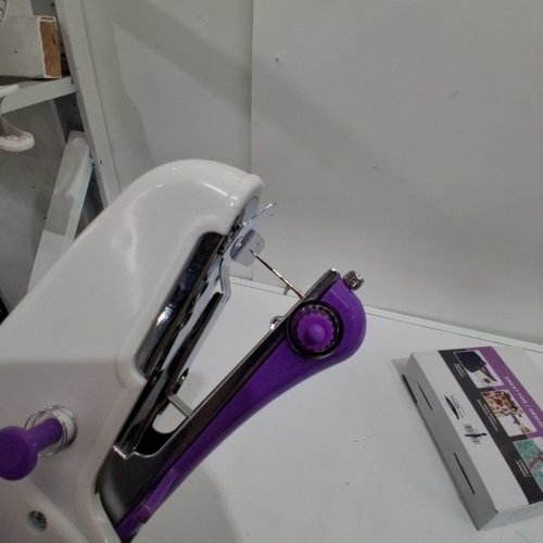 UNIQUE CREATIV HANDHELD SEWING MACHINE - WHITE/PURPLE image 2