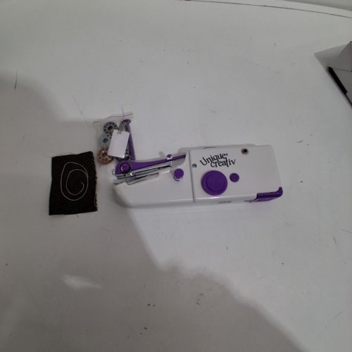 UNIQUE CREATIV HANDHELD SEWING MACHINE - WHITE/PURPLE image 3