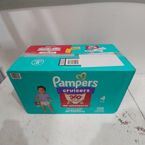 108PK PAMPERS CRUISERS DISPOSABLE BABY DIAPERS - SIZE 4 image 3