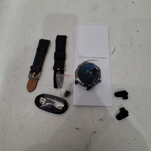 3-IN-1 BLUETOOTH SMART WATCH WITH EARBUDS - 1.52" SCREEN - BLACK (MODEL:T95) image 3