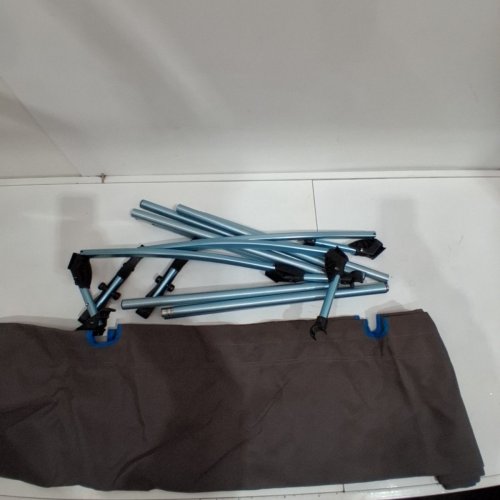 CASCADE MOUNTAIN TECH ULTRALIGHT CAMP COT - 75" X 25.6" X 6.9" - GREY/BLUE (MODEL: 1654575) image 2