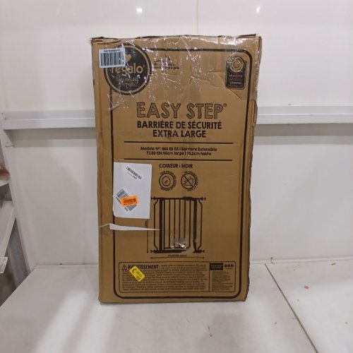 REGALO EASY STEP EXTRA WIDE METAL SAFETY GATE - 30" X 29" - 49" - BLACK (MODEL: 1164EBDS) image 4