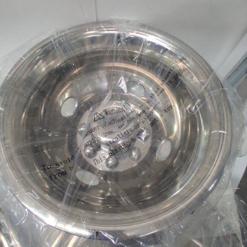 4PK VEVOR STAINLESS STEEL 8 LUG FRONT AND REAR WHEEL SIMULATORS KIT - 16' - FOR 1974 - 1998 FORD F150 - MIRROR POLISHED FINISH (MODEL: 7160F/R) image 4