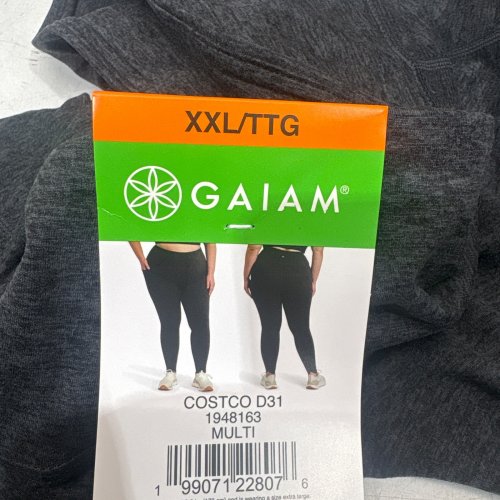 WOMEN'S GAIAM HIGHRISE PETAL LEGGINGS WITH POCKETS - EXTRA EXTRA LARGE - GREY (STYLE: 1948163) image 2