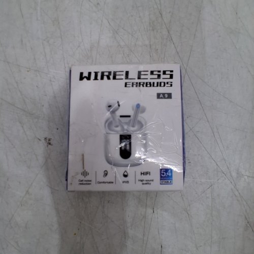TRUE WIRELESS BLUETOOTH EARBUDS WITH CHARGING CASE - 4 ENC NOISE CANCELLATION, 50H PLAYBACK, LED DISPLAY, TOUCH CONTROL, IPX7 WATERPROOF - WHITE (MODEL: A9) image 5