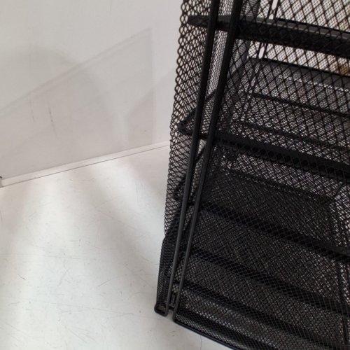 WIRE MESH 6 SLOT DESK ORGANIZER - BLACK image 3
