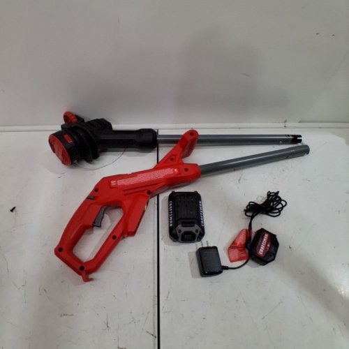 CRAFTSMAN WEEDWACKER CORDLESS STRING TRIMMER WITH AUTOMATIC SPOOL FEED AND EDGE ROLLER - 10" - RED (MODEL: CMCST915C1-CA) image 3