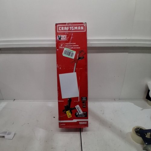 CRAFTSMAN WEEDWACKER CORDLESS STRING TRIMMER WITH AUTOMATIC SPOOL FEED AND EDGE ROLLER - 10" - RED (MODEL: CMCST915C1-CA) image 5