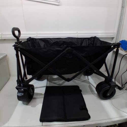 COLLAPSIBLE FOLDING WAGON CART - 29" X 17" X 16" - BLACK image 2