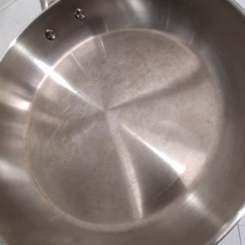 2PC LAGOSTINA MODERNA STAINLESS STEEL PAN SET - INDUCTION READY, DISHWASHER & OVEN SAFE - 10.2" & 11.8" - SILVER (MODEL: 9100060811) image 4