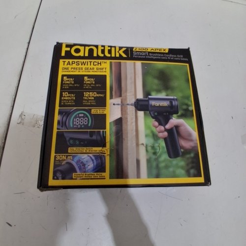 21PC FANTTIK Z100 APEX SMART BRUSHLESS CORDLESS DRILL - 1250RPM - 30NM TORQUE - BLACK (MODEL: 1922062) image 5