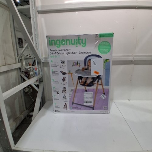 INGENUITY 7-IN-1 PROPER POSITIONER HIGH CHAIR - 0-5Y MONTHS - CHAMBRAY (MODEL: 16869) image 5