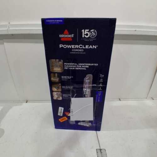 BISSELL POWERCLEAN CORDED PET HAIR STICK VACUUM CLEANER - PURPLE/GREY (MODEL: 4221C) image 5