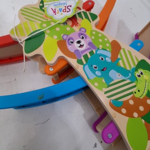 SPARK CREATE IMAGINE WOODEN TREES AND TRACK SET - 13.58"' - MULTICOLOUR image 4