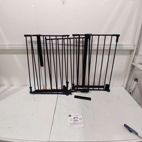 REGALO HOME ACCENTS WIDESPAN BABY GATE - 28" TALL, FITS OPENINGS 56-74.5" - BLACK (MODEL: 1176 B DS) image 2