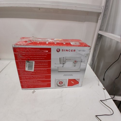 SINGER LIGHTWEIGHT & PORTABLE SEWING MACHINE WITH 45 STITCH APPLICATIONS - WHITE - (MODEL: M1150) image 5