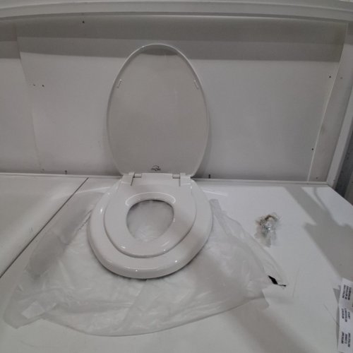 BEMIS LITTLE2BIG SLOW-CLOSE TOILET SEAT WITH BUILT-IN POTTY-TRAINING SEAT - 18.5" ELONGATED - WHITE (MODEL: 1881SLOW 000) image 2