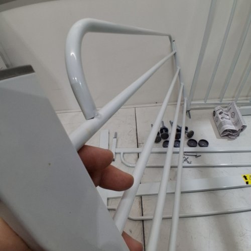 REGALO EASY STEP EXTRA WIDE METAL SAFETY GATE - 30" X 29" - 49" - WHITE - (MODEL: 1164EWDS) image 4