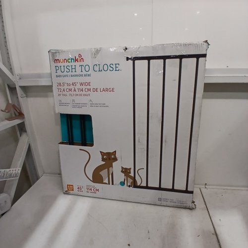 MUNCHKIN PUSH TO CLOSE™ EXTENDING METAL GATE - 28.5"-45" - BLACK (MODEL:MK001REV4) image 4