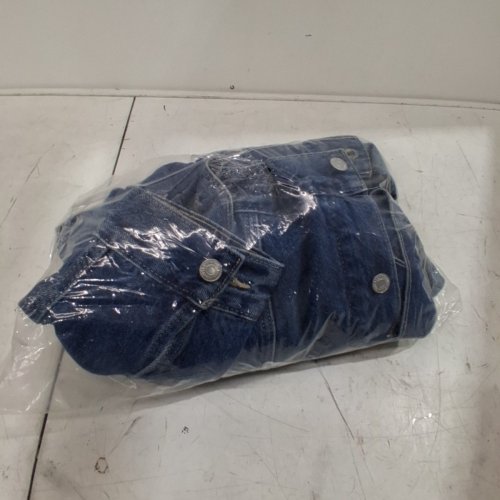 WOMENS LEVI STRAUSS SIGNATURE LOOSE TRUCKER DENIM JACKET - LARGE - BLUE (STYLE: A61920002) image 4