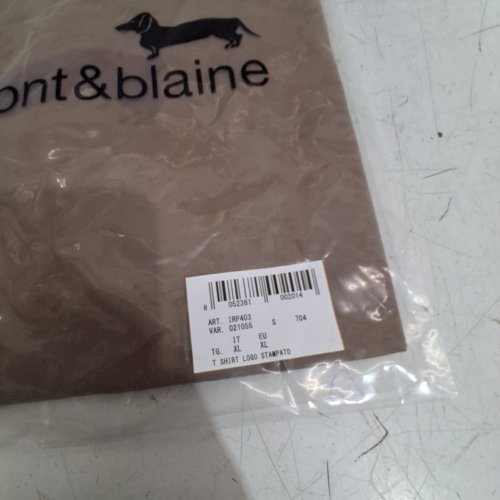 MEN'S HARMONT & BLAINE LOGO STAMPATO T-SHIRT - EXTRA LARGE - BROWN (STYLE : IRP403021055) image 2