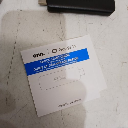 ONN. GOOGLE TV STREAMING DEVICE WITH VOICE CONTROL - 2K FULL HD - BLACK (MODEL: 100133520) image 3