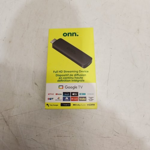 ONN. GOOGLE TV STREAMING DEVICE WITH VOICE CONTROL - 2K FULL HD - BLACK (MODEL: 100133520) image 4