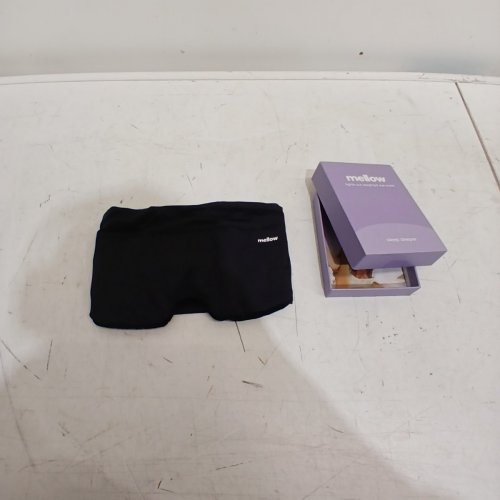 MELLOW BLACKOUT DEEP SLEEP WEIGHTED EYE MASK - ONE SIZE FITS MOST - BLACK image 2