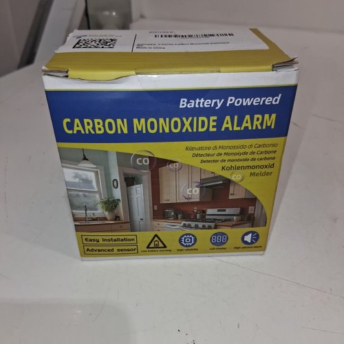 2PK LEDRONCO CARBON MONOXIDE DETECTOR - WHITE image 2