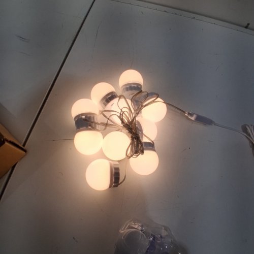 LED STRING LIGHTS WITH 10 BULBS - 100-240V - WHITE (MODEL: A-CMES-3S-10D) image 2