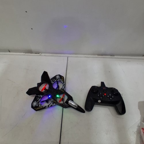 BEZGAR RC FIGHTER JET WITH LED LIGHTS & 360° FLIP - BLACK (MODEL: L0712) image 2