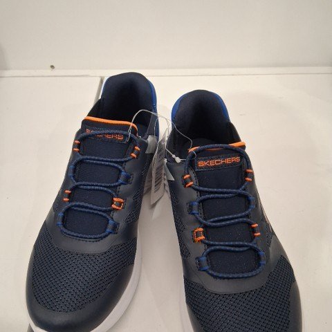 BOYS SKETCHERS BOUNDER-BRISK BURST SNEAKER - SIZE 3 - BLUE/ORANGE (STYLE: 2001661) image 2