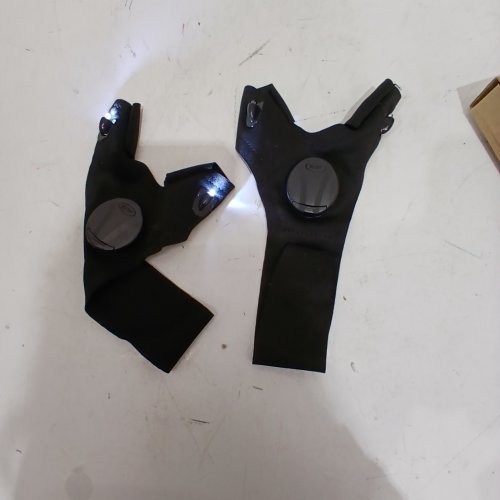 1PR LED FLASHLIGHT GLOVES, SUPER BRIGHT LED LIGHT GLOVE - ONE SIZE image 2