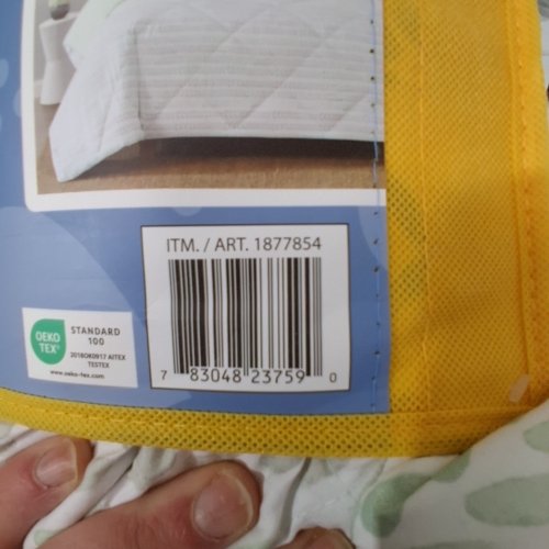 SIMMONS DOWN ALTERNATIVE BLANKET - KING SIZE - 112" X 92" - GREEN/BLUE/WHITE - (STYLE: 1877854) image 2