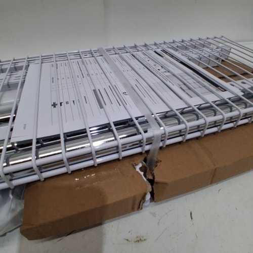 RUBBERMAID CONFIGURATIONS 4FT TO 8FT DELUXE TITANIUM CUSTOM CLOSET ORGANIZER SYSTEM KIT - TITANIUM SILVER(MODEL: FG3H8900TITNM) image 4