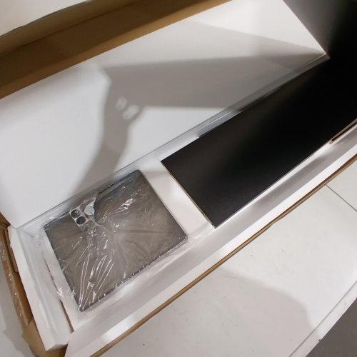 FENGE 2-TIER MONITOR RISER STAND WITH DRAWERS FOR DESKTOP ORGANIZATION - 42" X 9" X 5" - BROWN/BLACK - (MODEL: G04K2104D) image 4