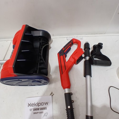 MEKIPOW CORDLESS ELECTRIC SNOW SHOVEL FOR MILWAUKEE 18V BATTERY - *TOOL ONLY* - 12" - RED/BLACK - (MODEL: MKP1005) image 3