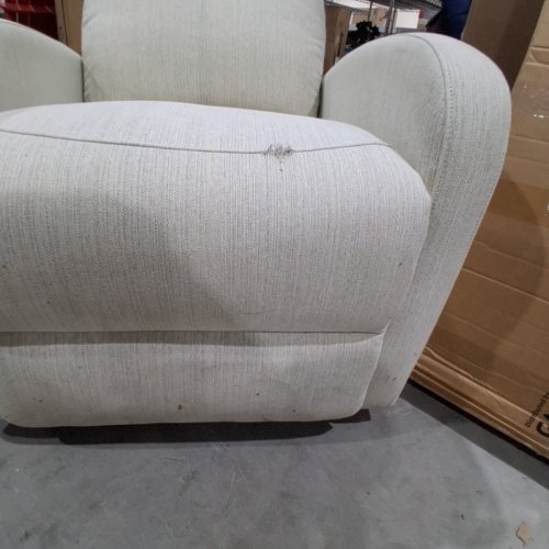 L'IL ANGELS FURNITURE SERENA TRIPLE POWER UPHOLSTERED GLIDER WITH USB A AND C - 270° SWIVEL - SAND (MODEL:163) image 4