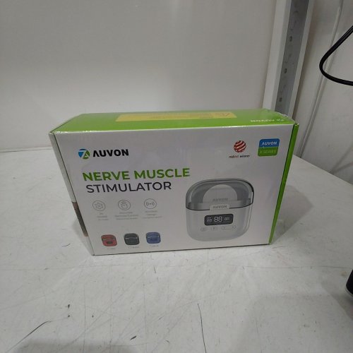 3PC AUVON WIRELESS TENS NERVE AND MUSCLE STIMULATOR WITH PADS - 2'' X 3''/24 MODES - WHITE/BLACK (MODEL : T24AB3) image 2