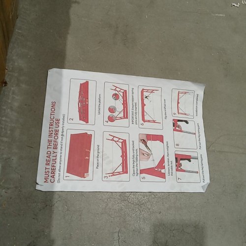 LEADALLWAY WIDE SCAFFOLDING FOR STAIRS PORTABLE WORK PLATFORM LADDER - 770 LBS CAPACITY - RED (MODEL:HFHM-LHYYDS-FBM-9WYC-WZ86) image 3