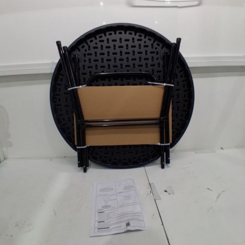 FOLDABLE PLASTIC TABLE - 32"DX43"H -BLACK (MODEL: L22002A1) image 2