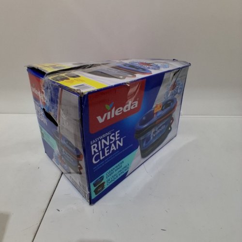 VILEDA EASYWRING RINSECLEAN SPIN MOP & BUCKET SYSTEM - GREY/BLUE image 3
