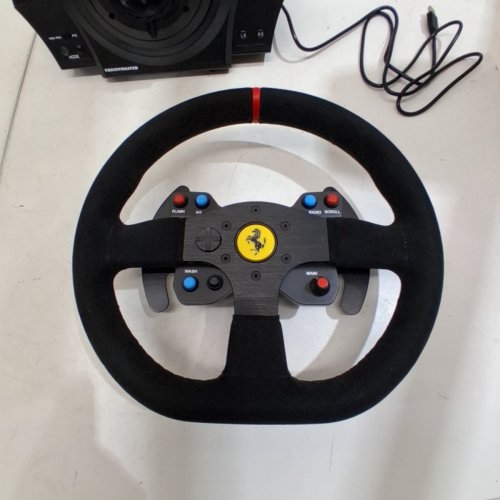 THRUSTMASTER FERRARI INTEGRAL RW ALCANTARA EDITION RACING WHEEL AND PEDAL SET FOR PS5, PS5 PRO, PS4 & PC - BLACK (MODEL: T300 INTEGRAL ALCANTARA) image 6