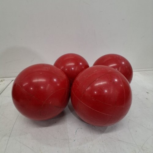 10PC AMAZON BASICS BOCCE BALL SET WITH SOFT CARRY CASE - RED/GREEN image 4