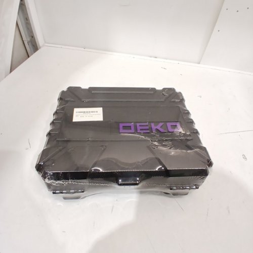 126PC DEKO PRO DRILL SET - WITH 8 V CORDLESS PURPLE DRILL, WRENCH, HAMMER, PLIERS, SCREWS, ETC. - PURPLE image 2