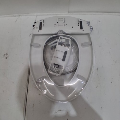 BRONDELL SWASH DUAL TEMPERATURE NON-ELECTRIC ELONGATED SLOW CLOSE BIDET TOILET SEAT - 14" X 20" - WHITE - (MODEL : CANS102-EW) image 3