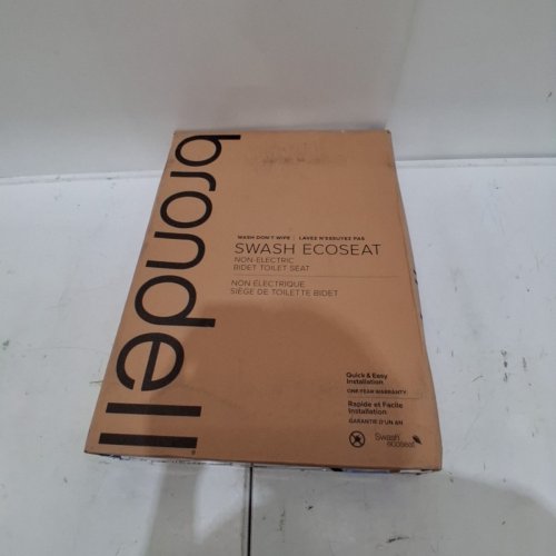 BRONDELL SWASH DUAL TEMPERATURE NON-ELECTRIC ELONGATED SLOW CLOSE BIDET TOILET SEAT - 14" X 20" - WHITE - (MODEL : CANS102-EW) image 5