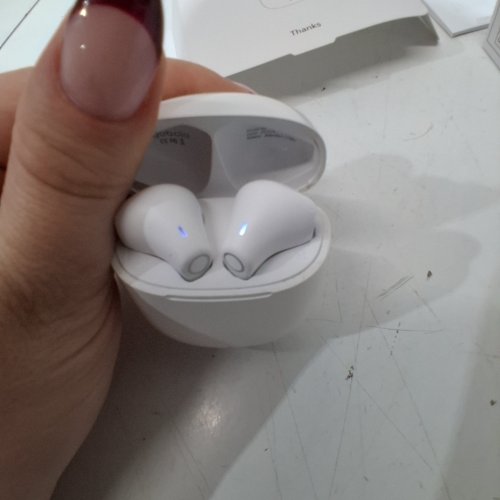 YOBOLA WIRELESS BLUETOOTH IN-EAR EARBUDS - IPX7 WATERPROOF WITH MICROPHONE - WHITE (MODEL: T8) image 2